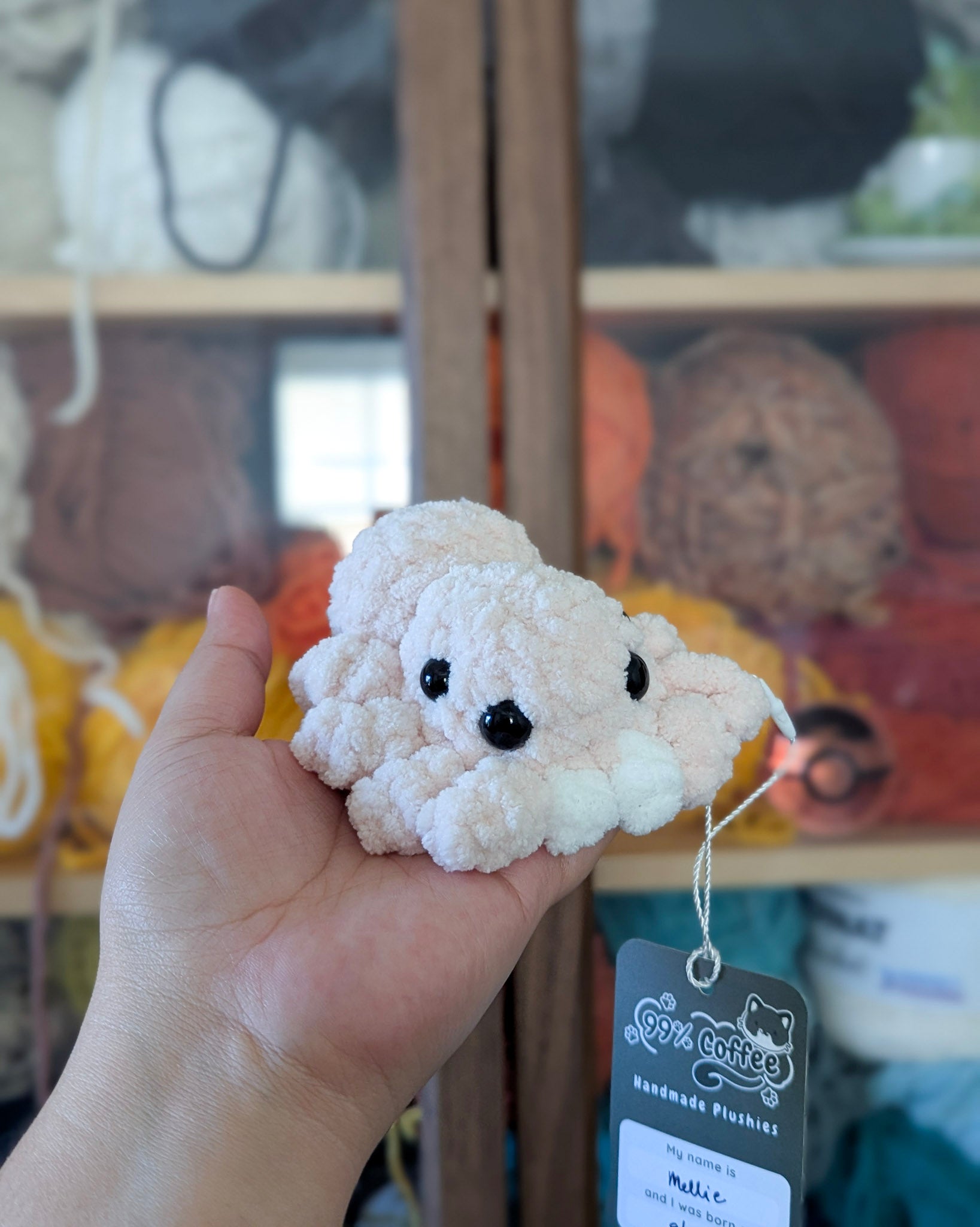 Jumping Spider Stuffed Animal, Small - 99% Coffee