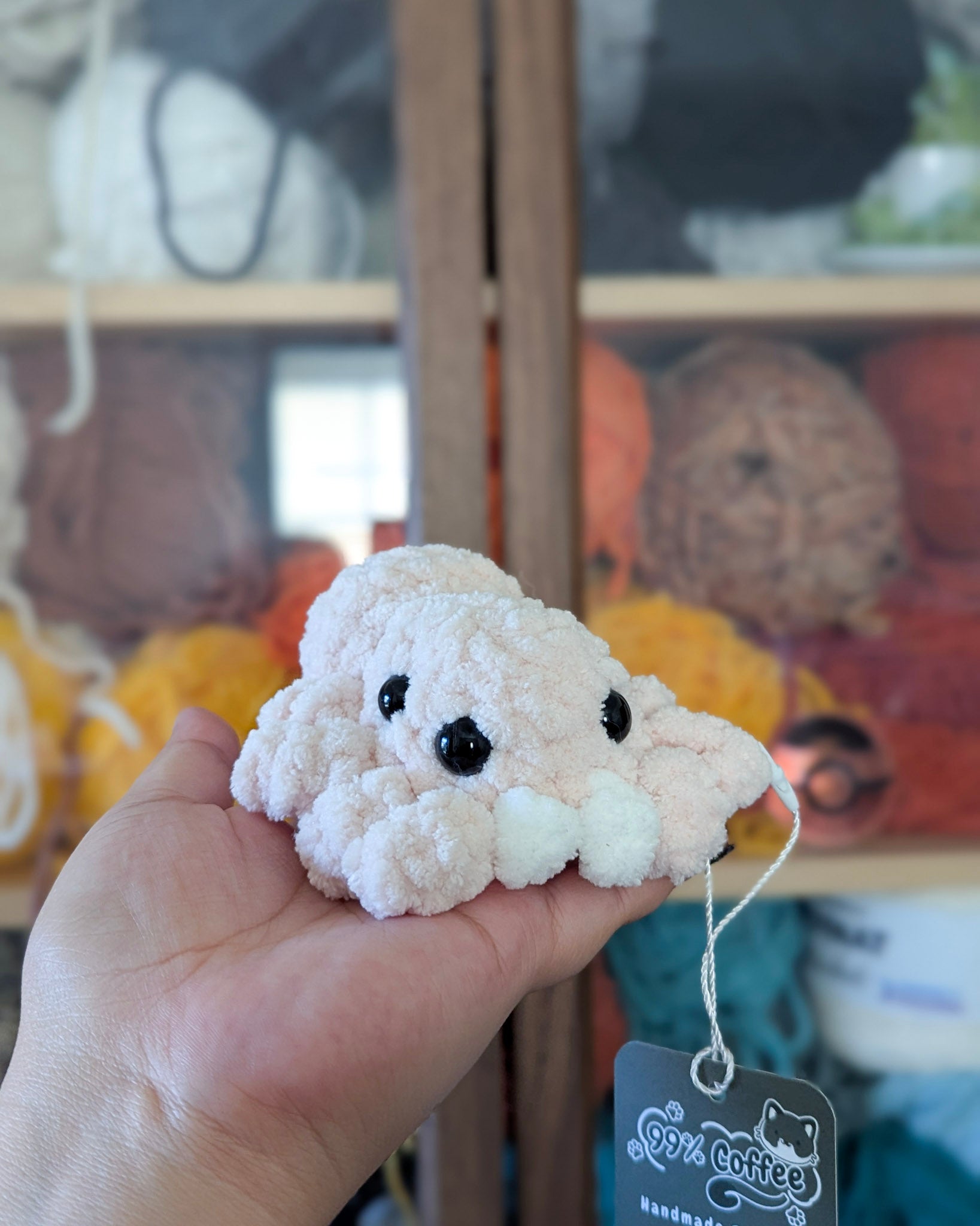 Jumping Spider Stuffed Animal, Small - 99% Coffee