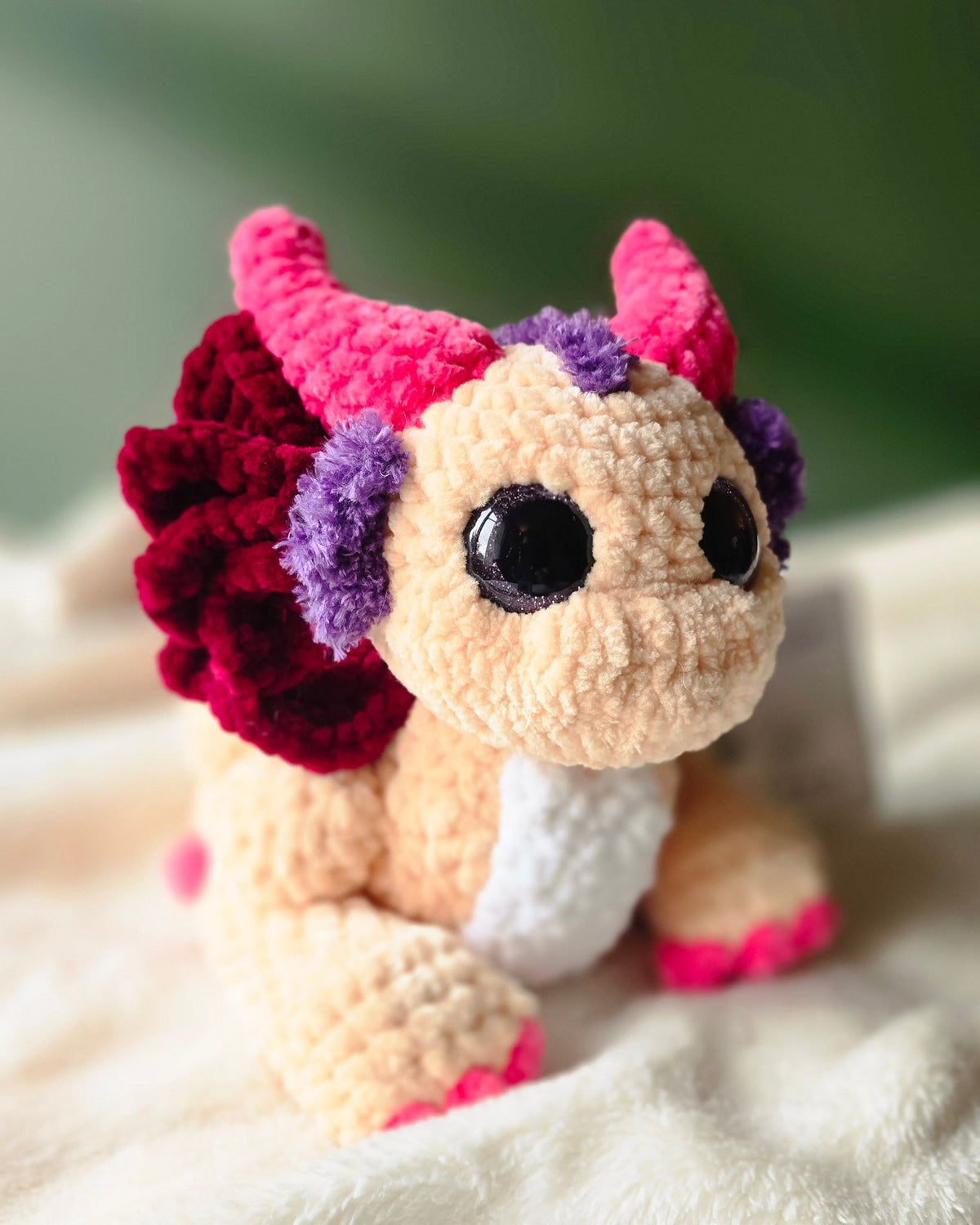 Large Baby Dragon Plushie - 99% Coffee