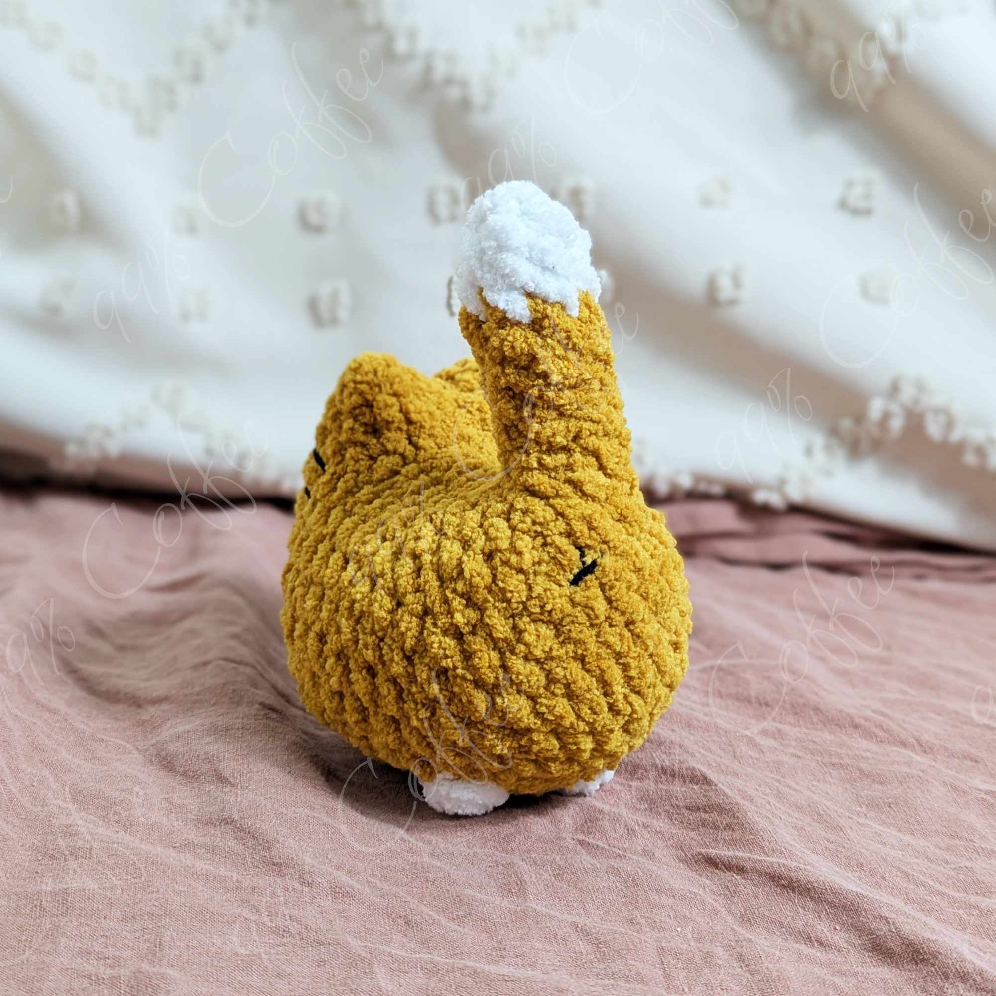 Customizable Loaf Cat Plushie, Tuxedo - 99% Coffee#color_orange