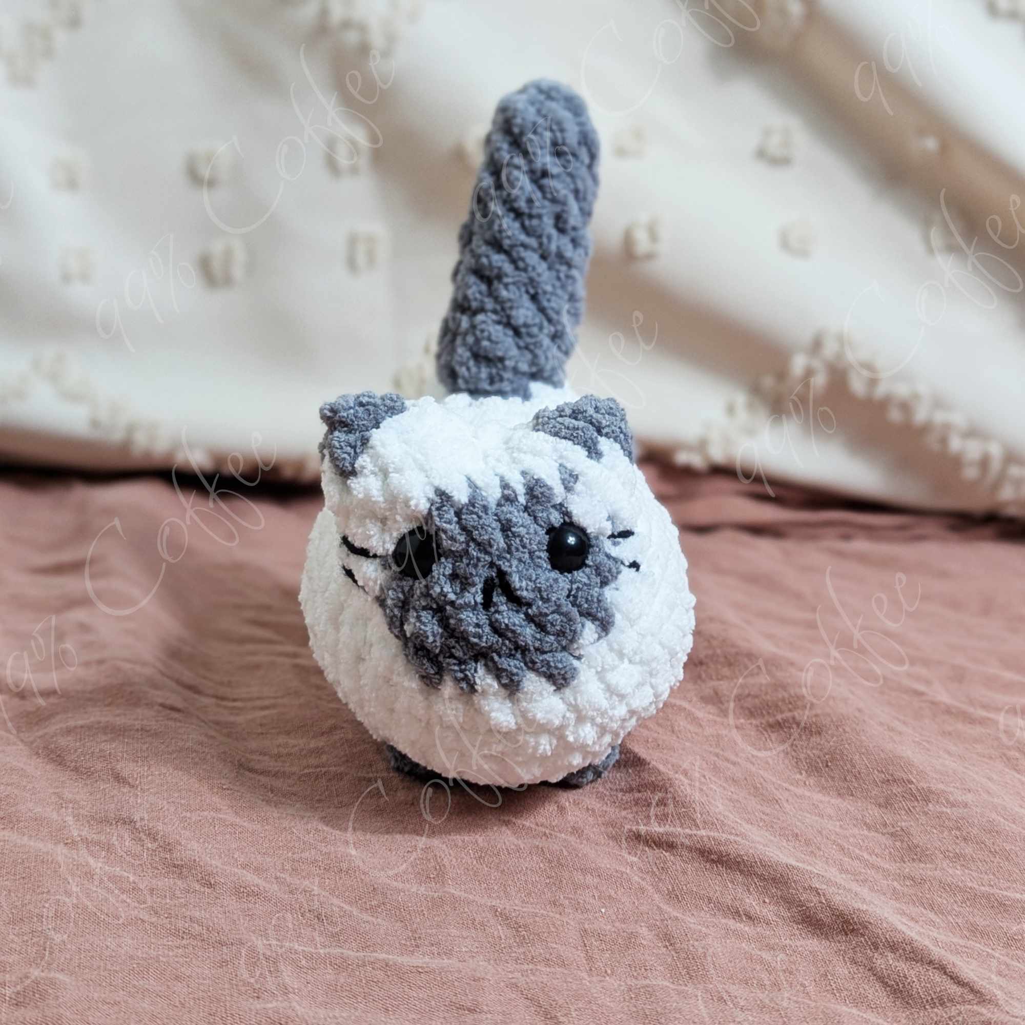 Customizable Loaf Cat Plushie, Siamese - 99% Coffee#color_lilac-point