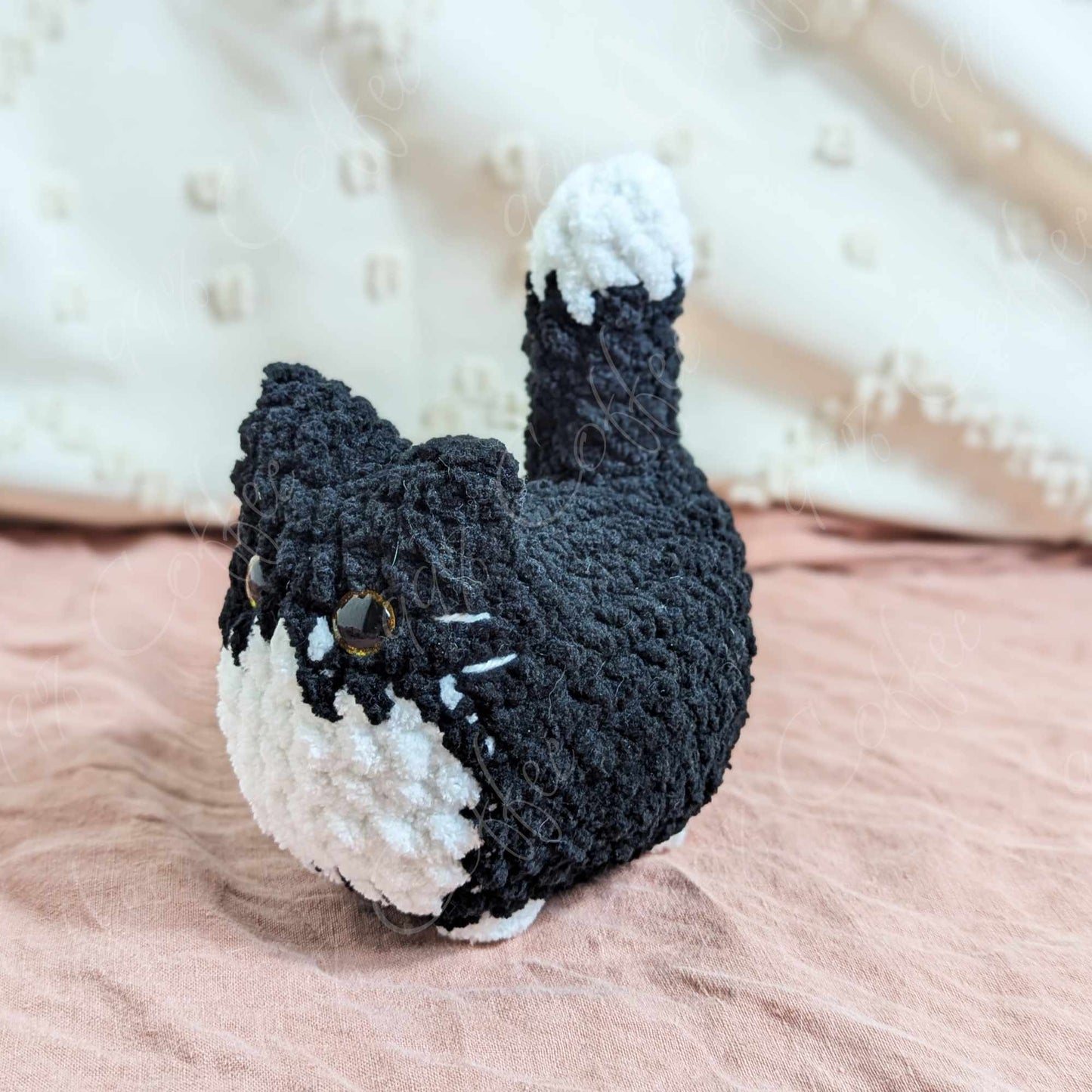 Loaf Cat Plushie, Tuxedo