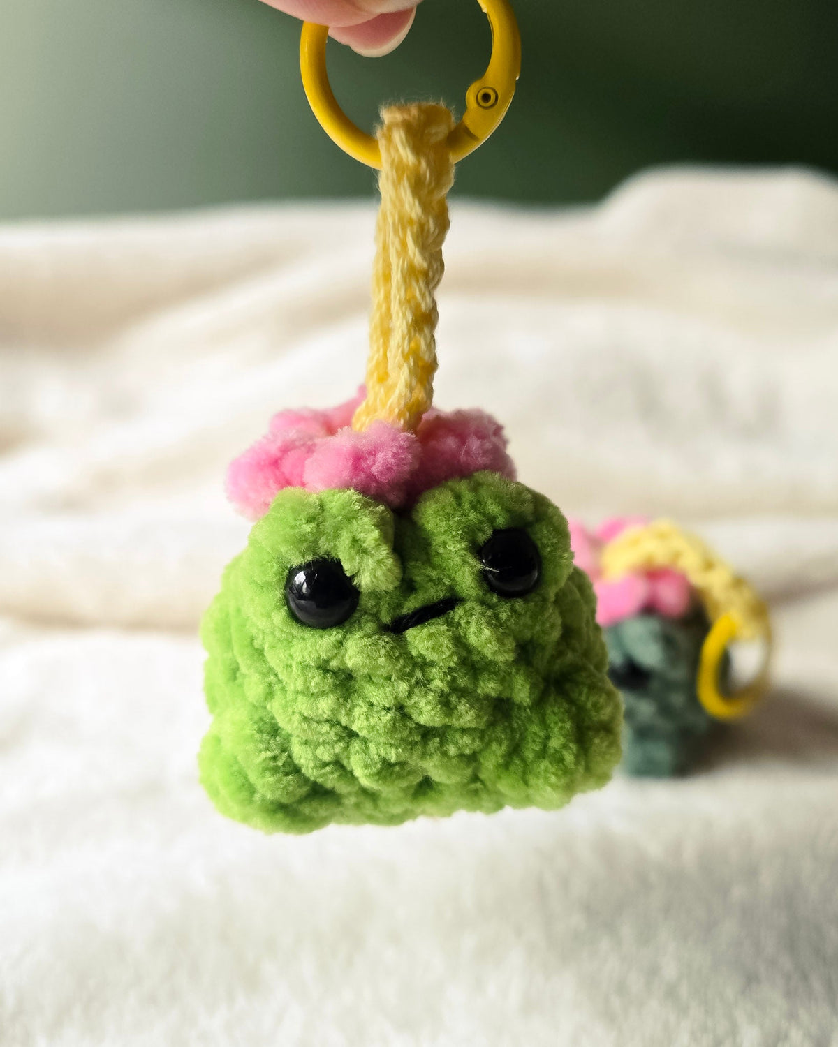 Mini Frog Plush Bag Charm - 99% Coffee