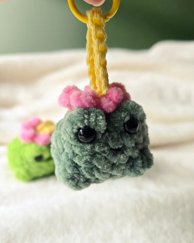 Mini Frog Plush Bag Charm - 99% Coffee