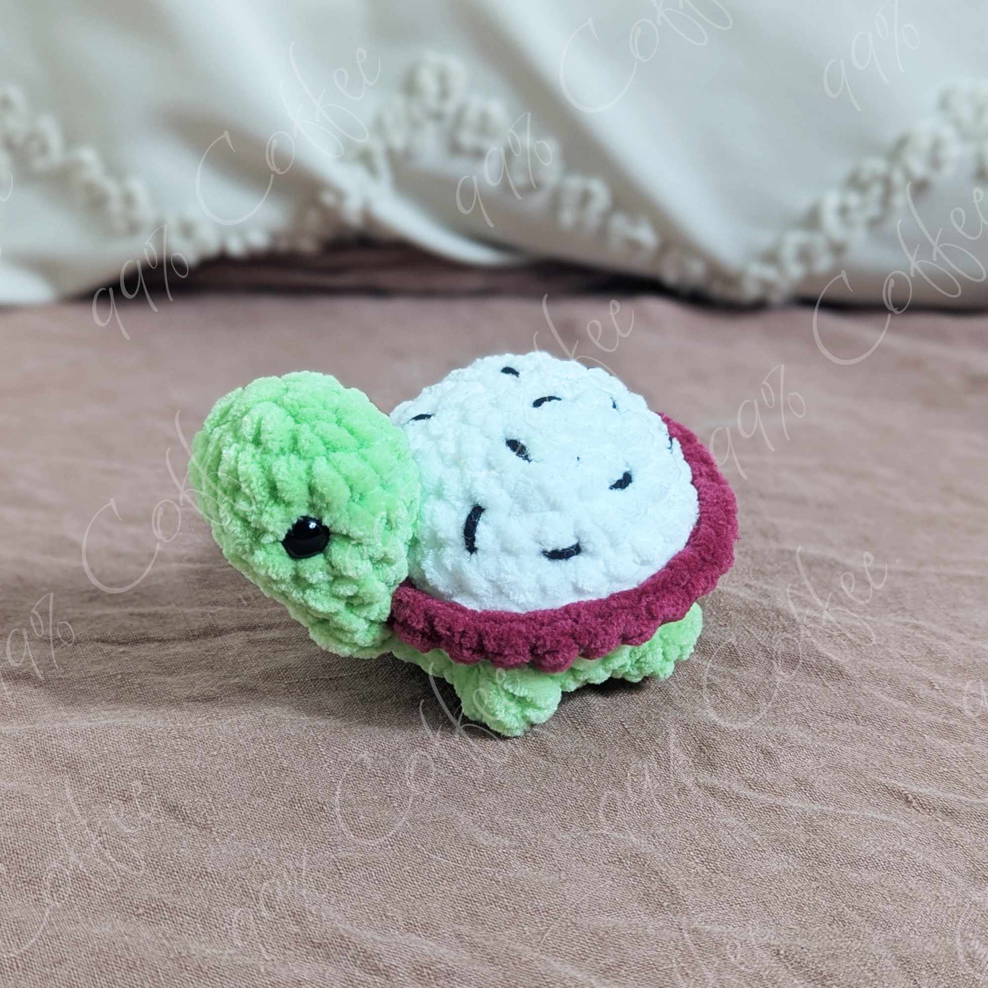 Mini Dragonfruit Turtle Stuffed Animal - 99% Coffee