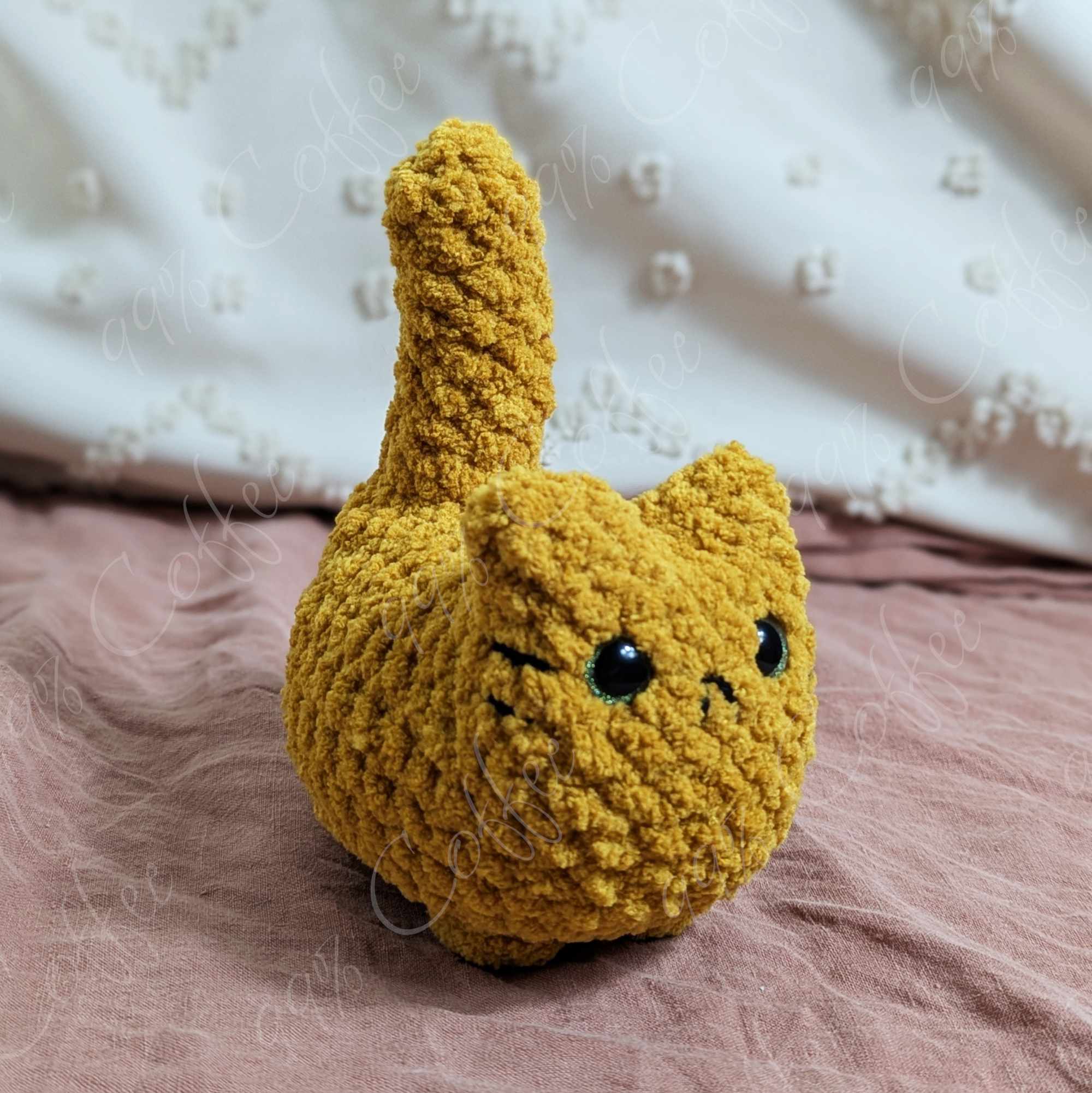 Customizable Loaf Cat Plushie, Solid - 99% Coffee