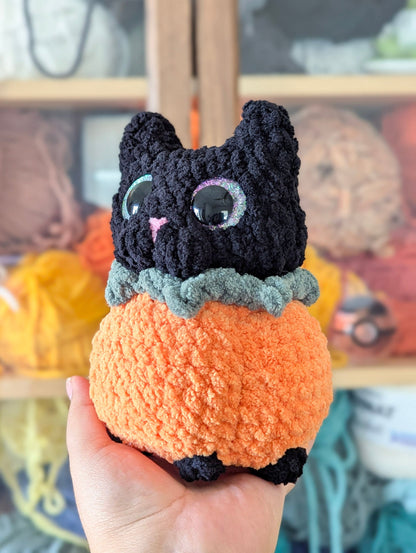 Pumpkin Cat Stuffed Animal - 99% Coffee
