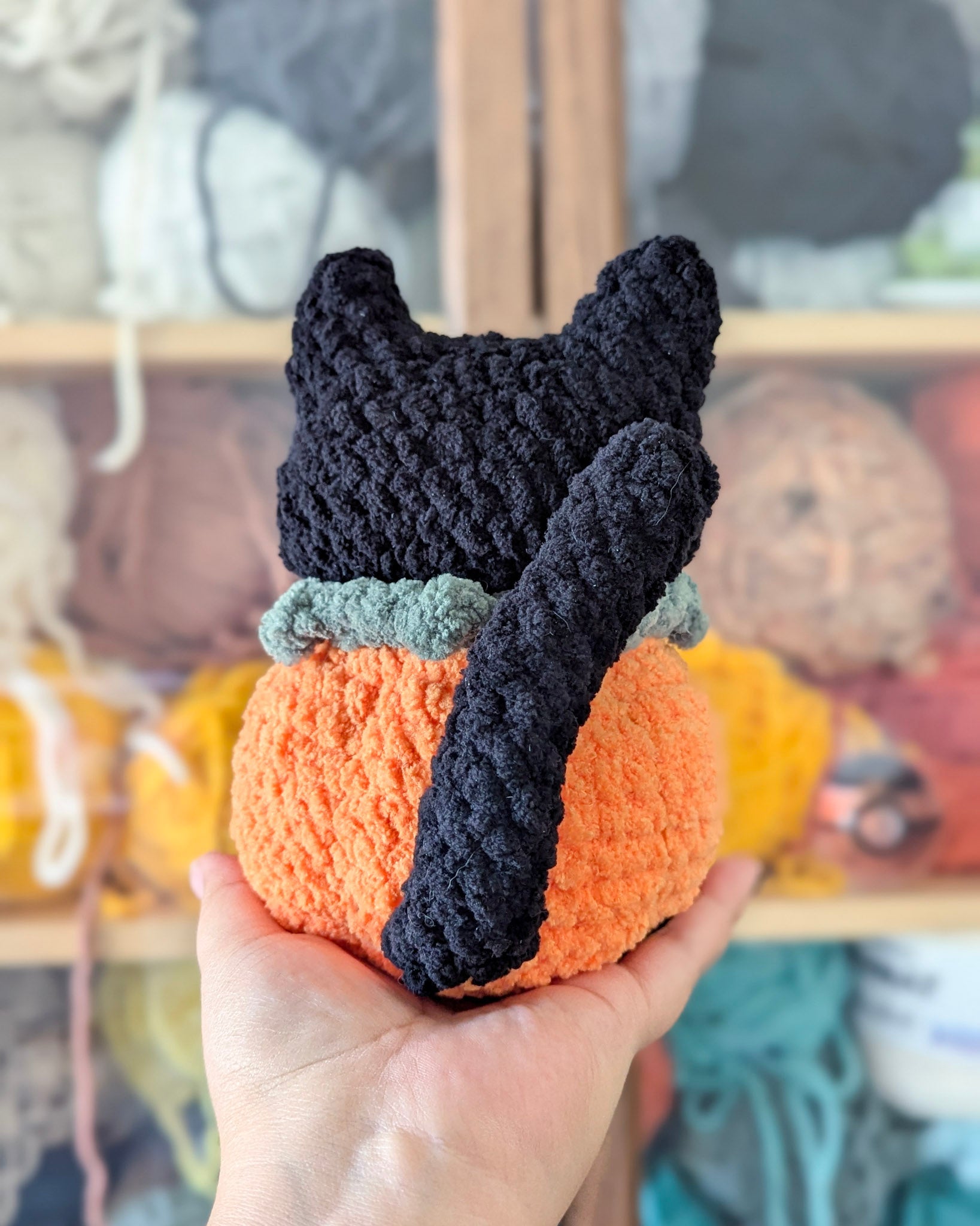 Pumpkin Cat Stuffed Animal - 99% Coffee