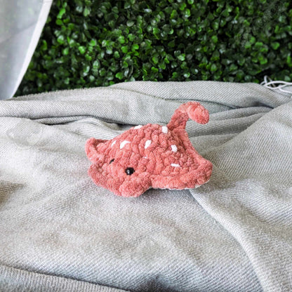 Manta Ray Plushie - Cute Handmade Sting Ray Stuffed Animal - 99% Coffee - 
