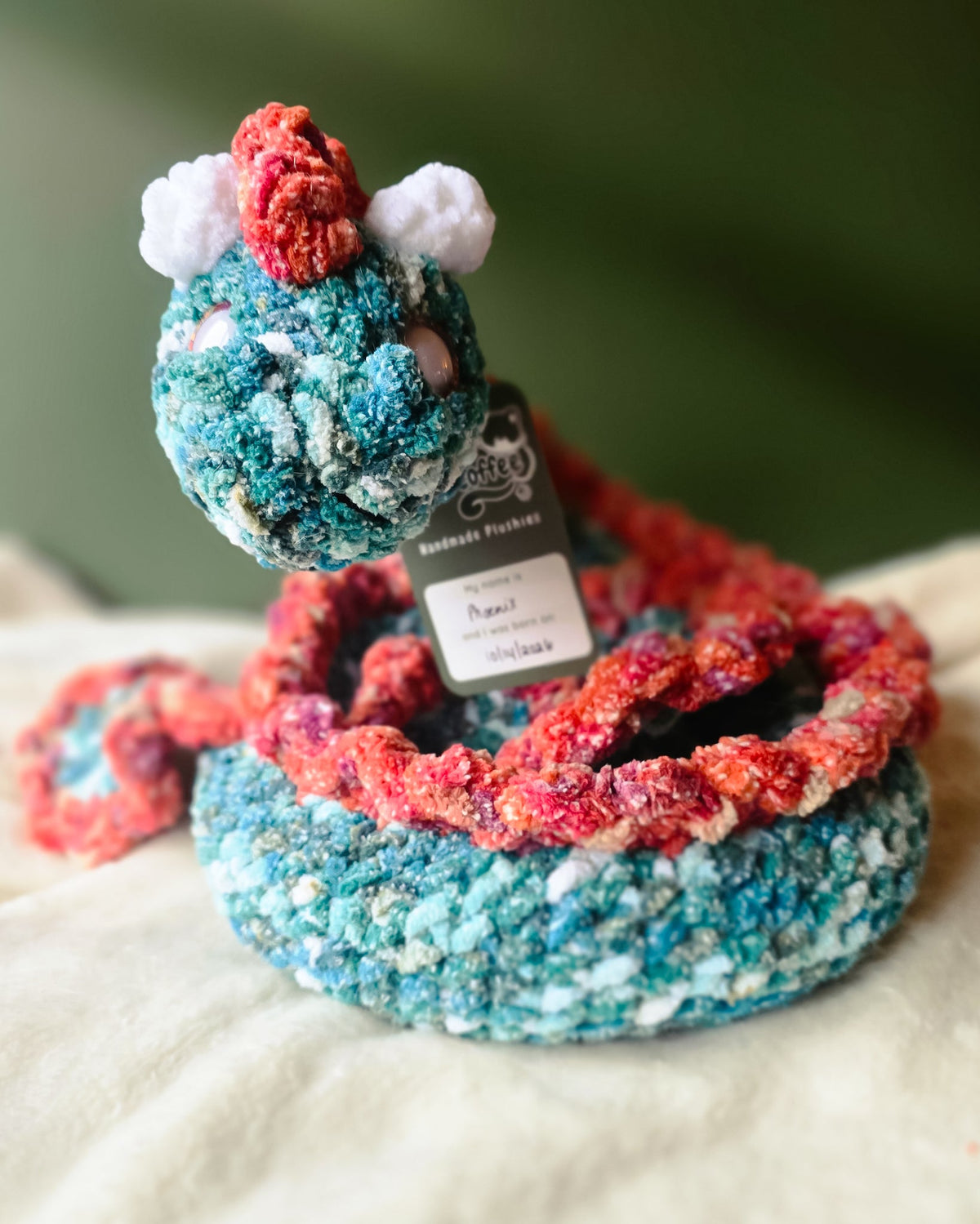 Sea Serpent Plushie, Phoenix - 99% Coffee