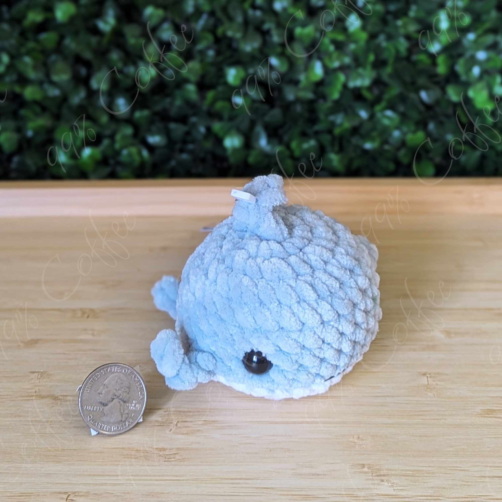 Shark Plushie, Small - Cute Handmade Small Shark Stuffed Animal - 99% Coffee - #color_grey