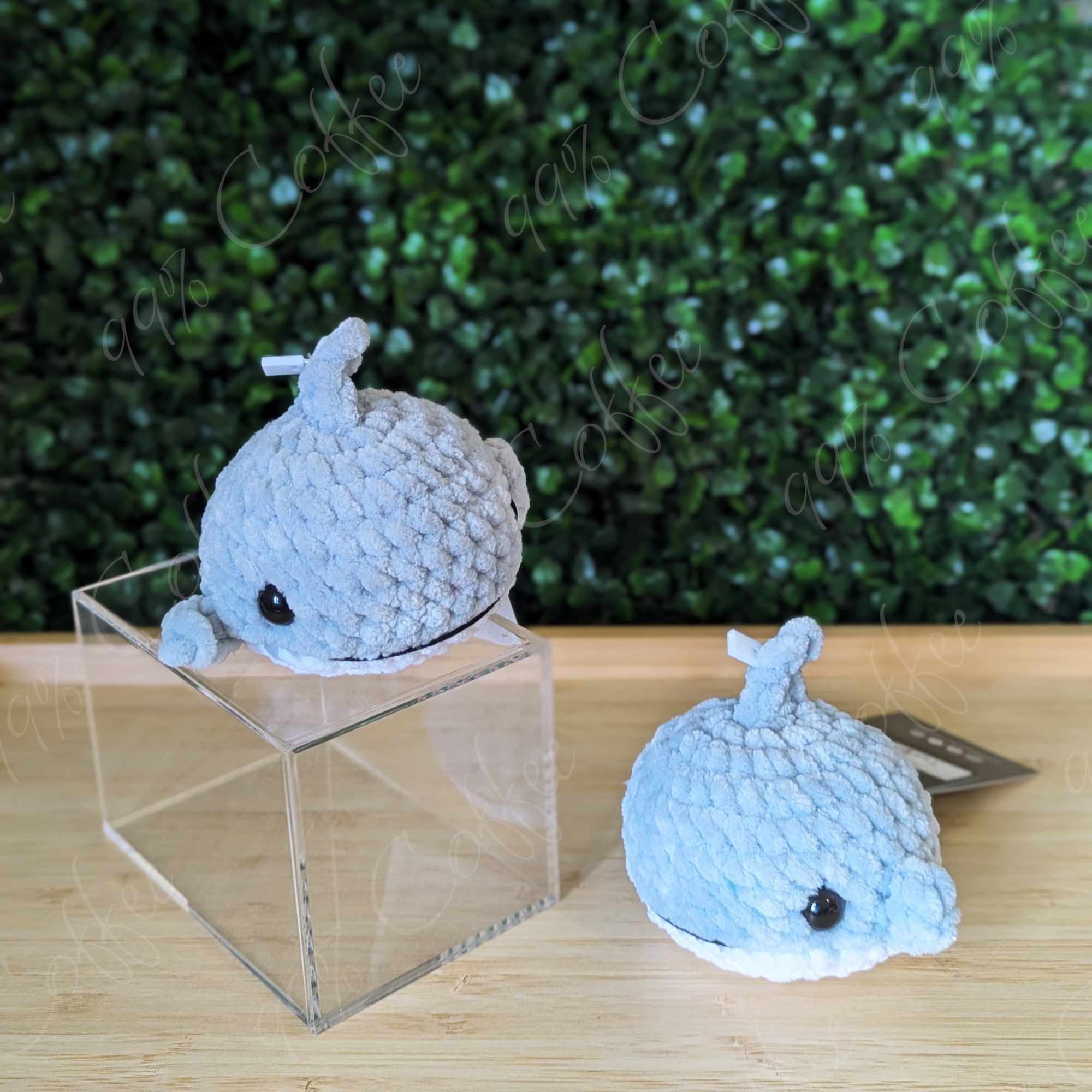 Shark Plushie, Small - Cute Handmade Small Shark Stuffed Animal - 99% Coffee - #color_grey