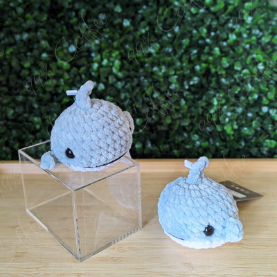 Shark Plushie, Small - Cute Handmade Small Shark Stuffed Animal - 99% Coffee - #color_grey