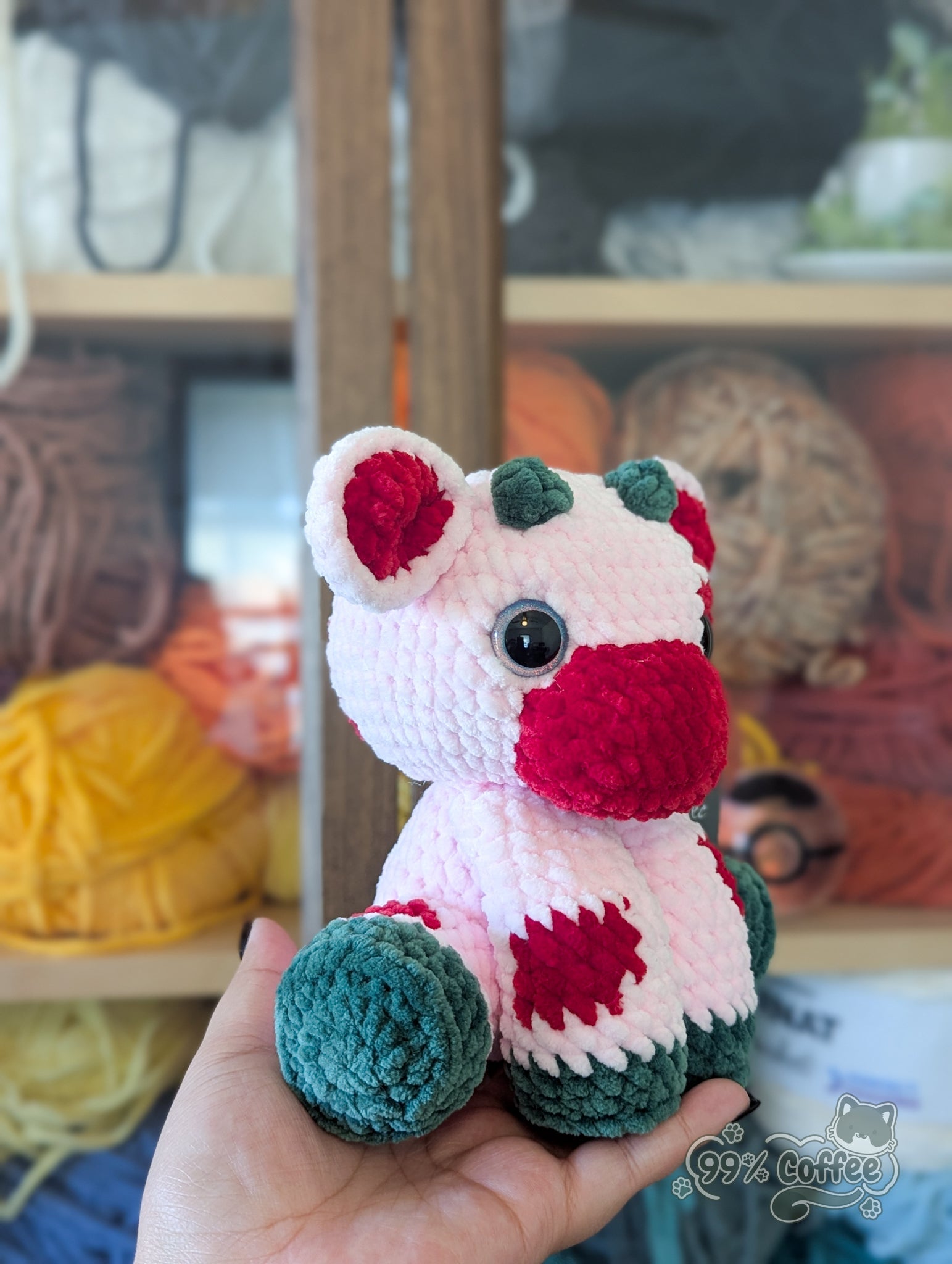 Sitting Cow Stuffed Animal - 99% Coffee