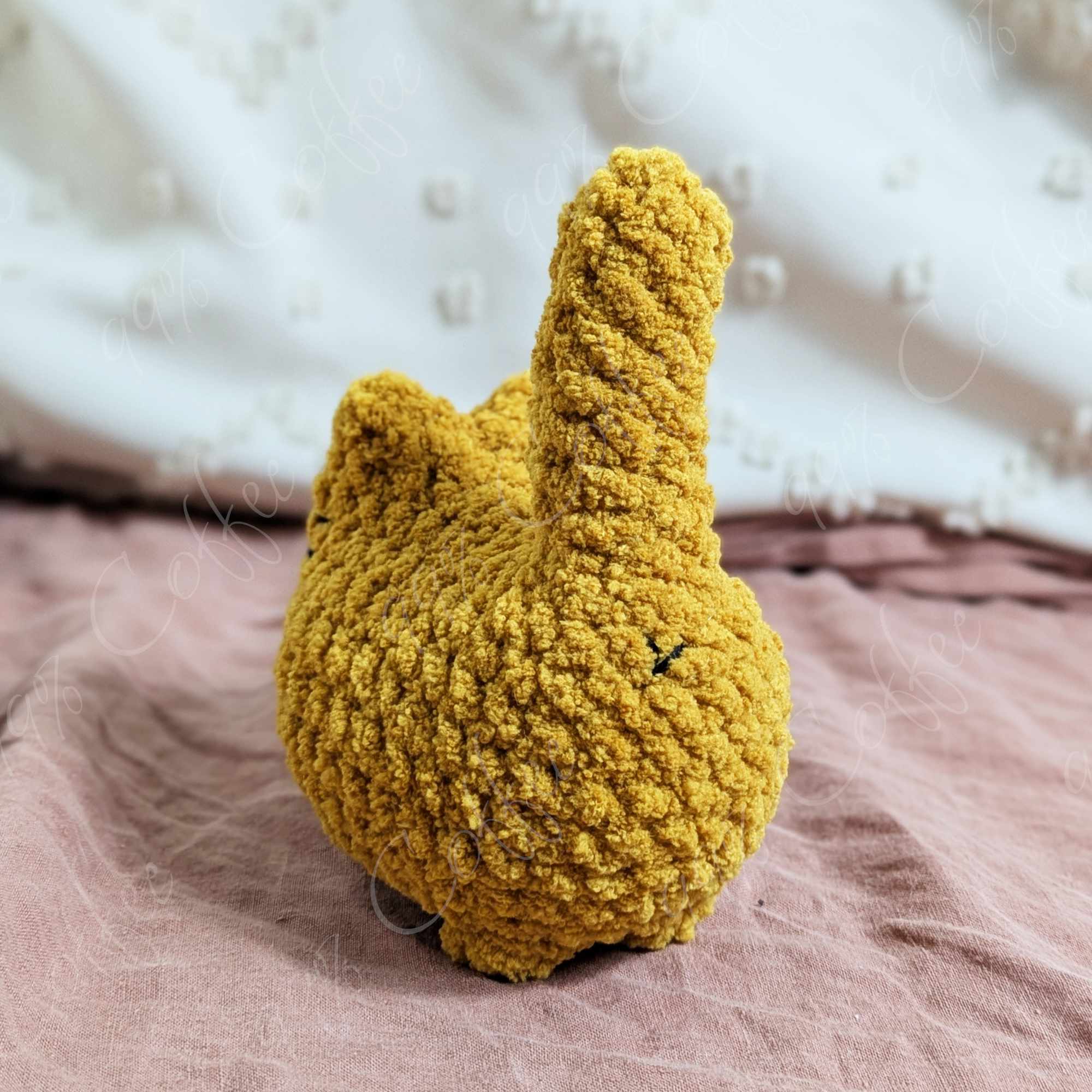 Customizable Loaf Cat Plushie, Solid - 99% Coffee