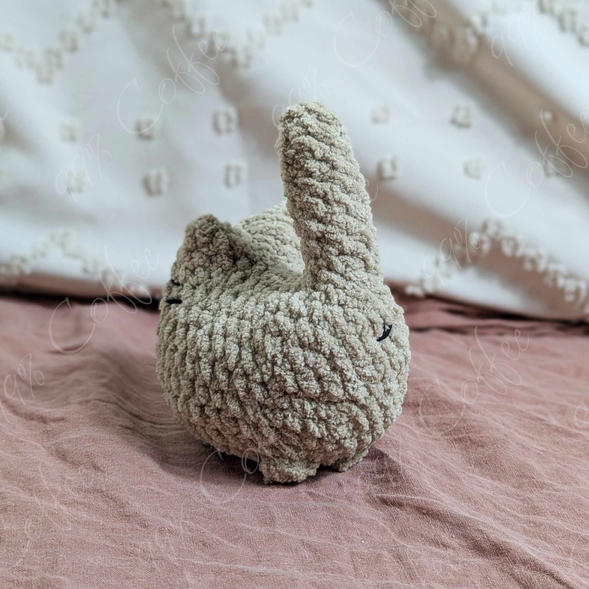 Customizable Loaf Cat Plushie, Solid - 99% Coffee
