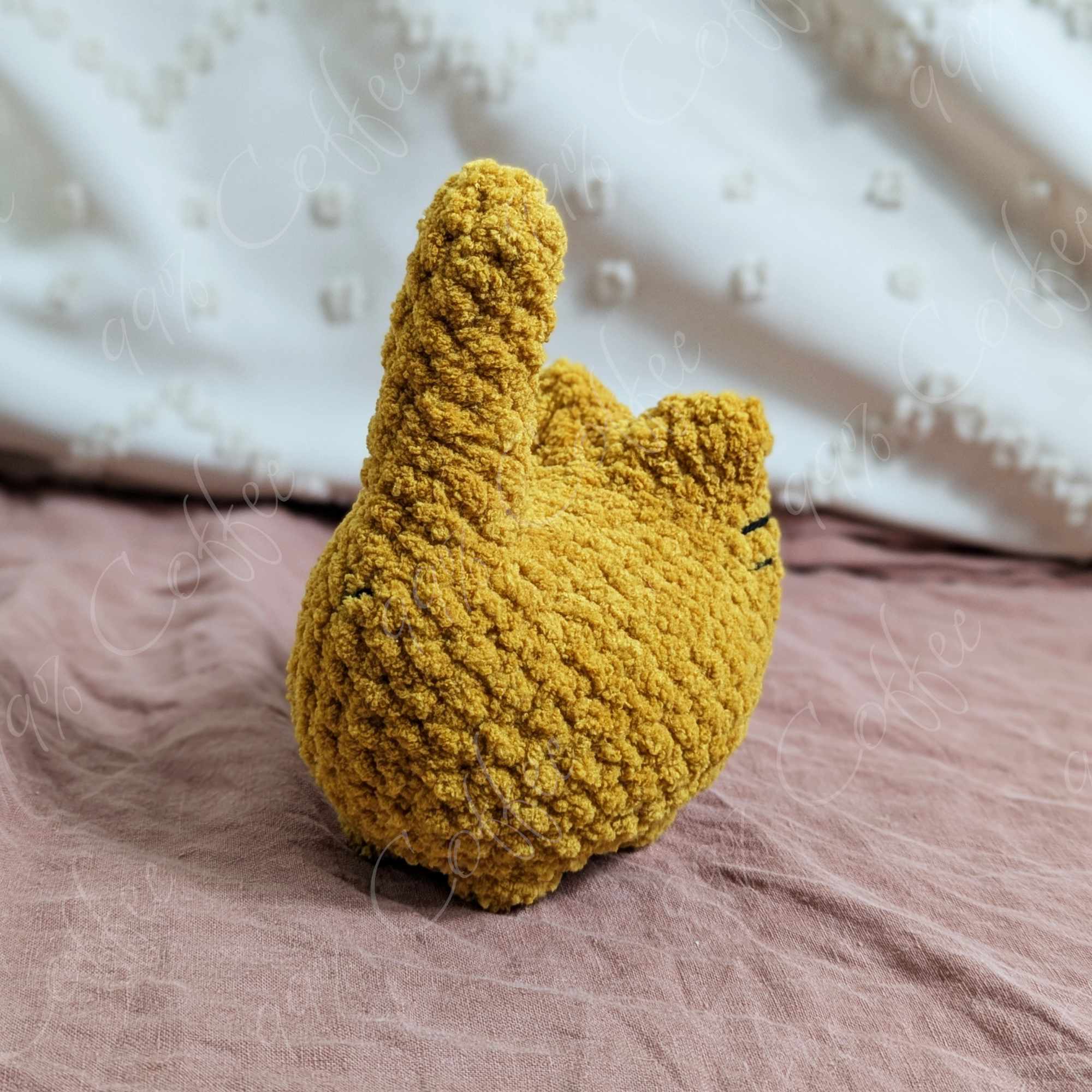 Customizable Loaf Cat Plushie, Solid - 99% Coffee
