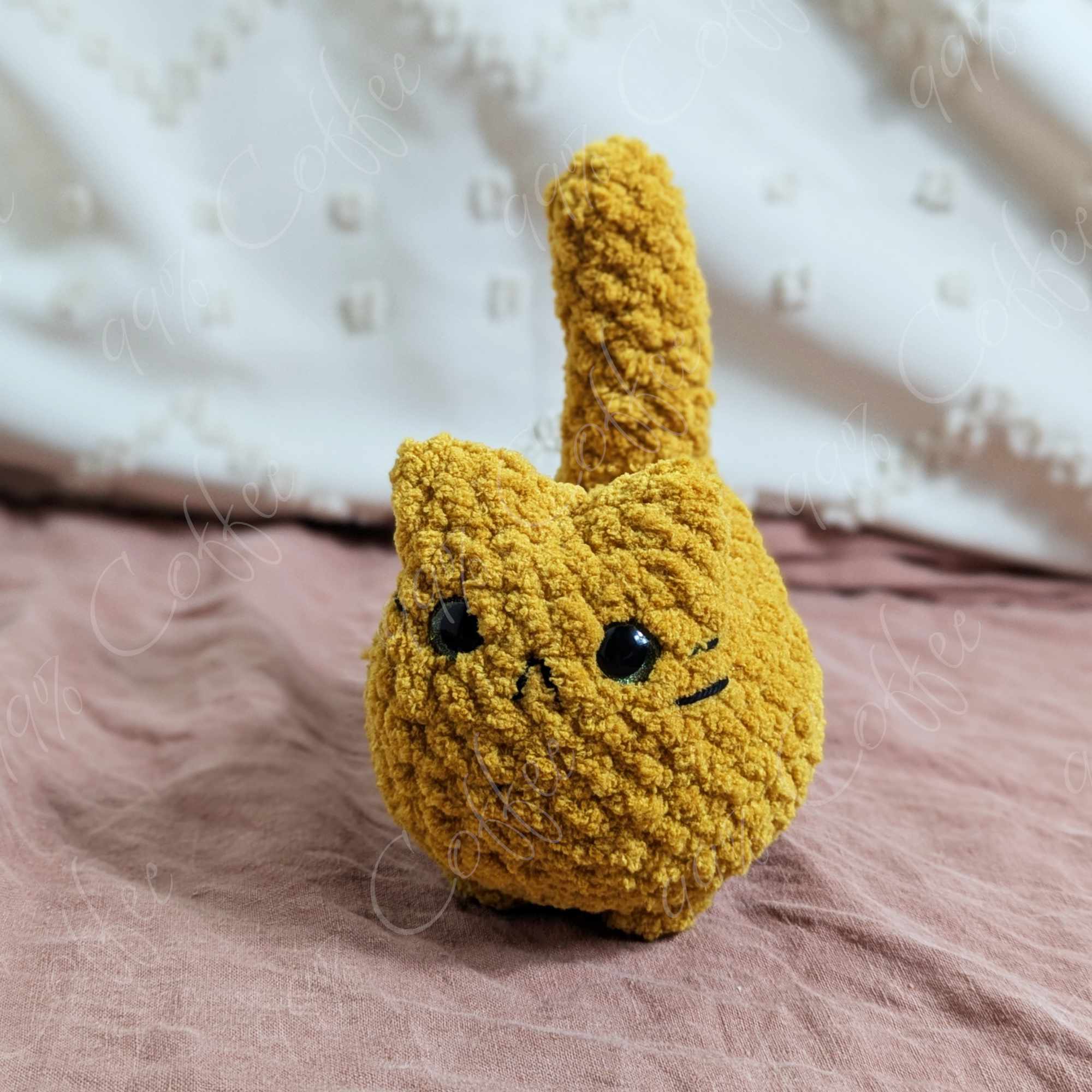 Customizable Loaf Cat Plushie, Solid - 99% Coffee