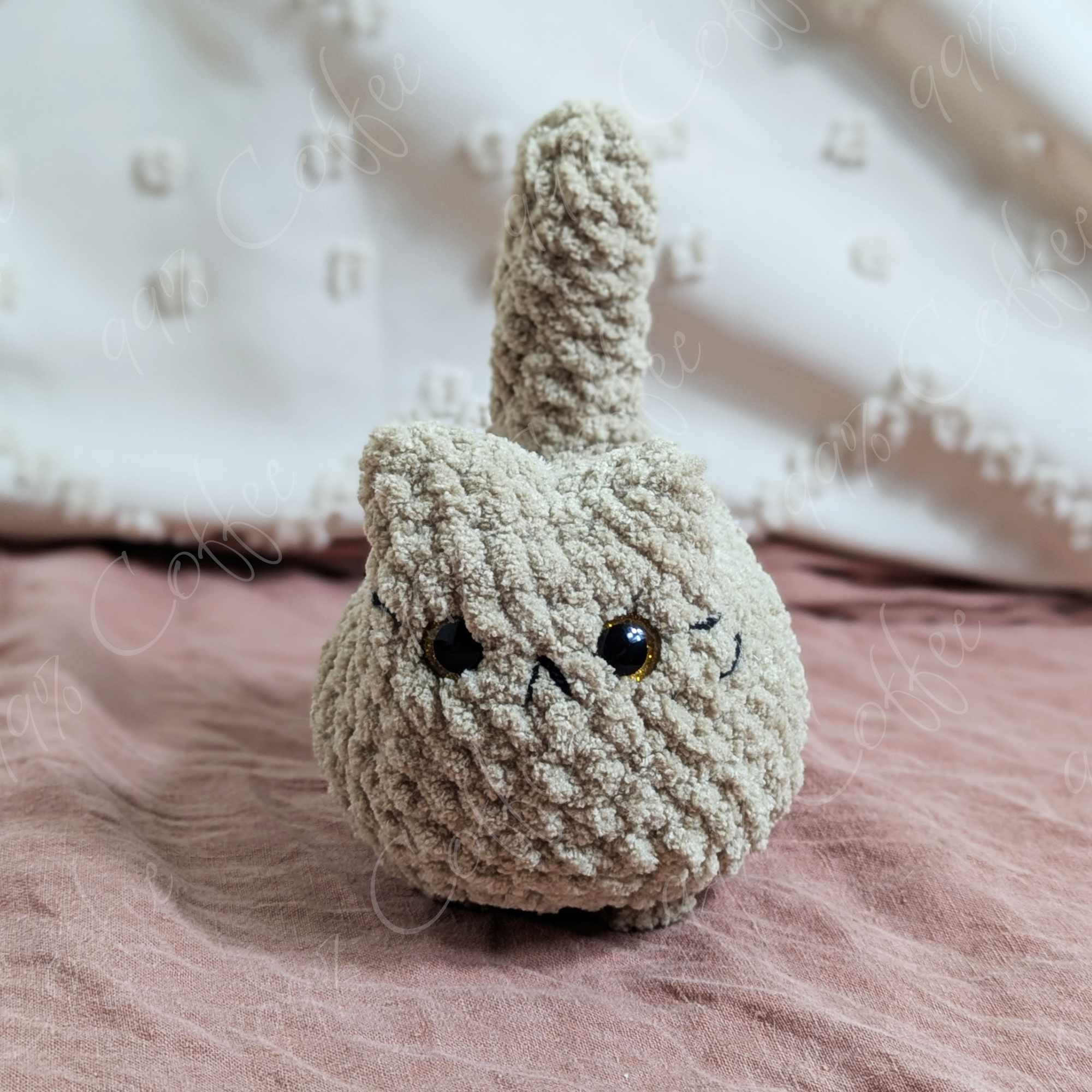 Customizable Loaf Cat Plushie, Solid - 99% Coffee