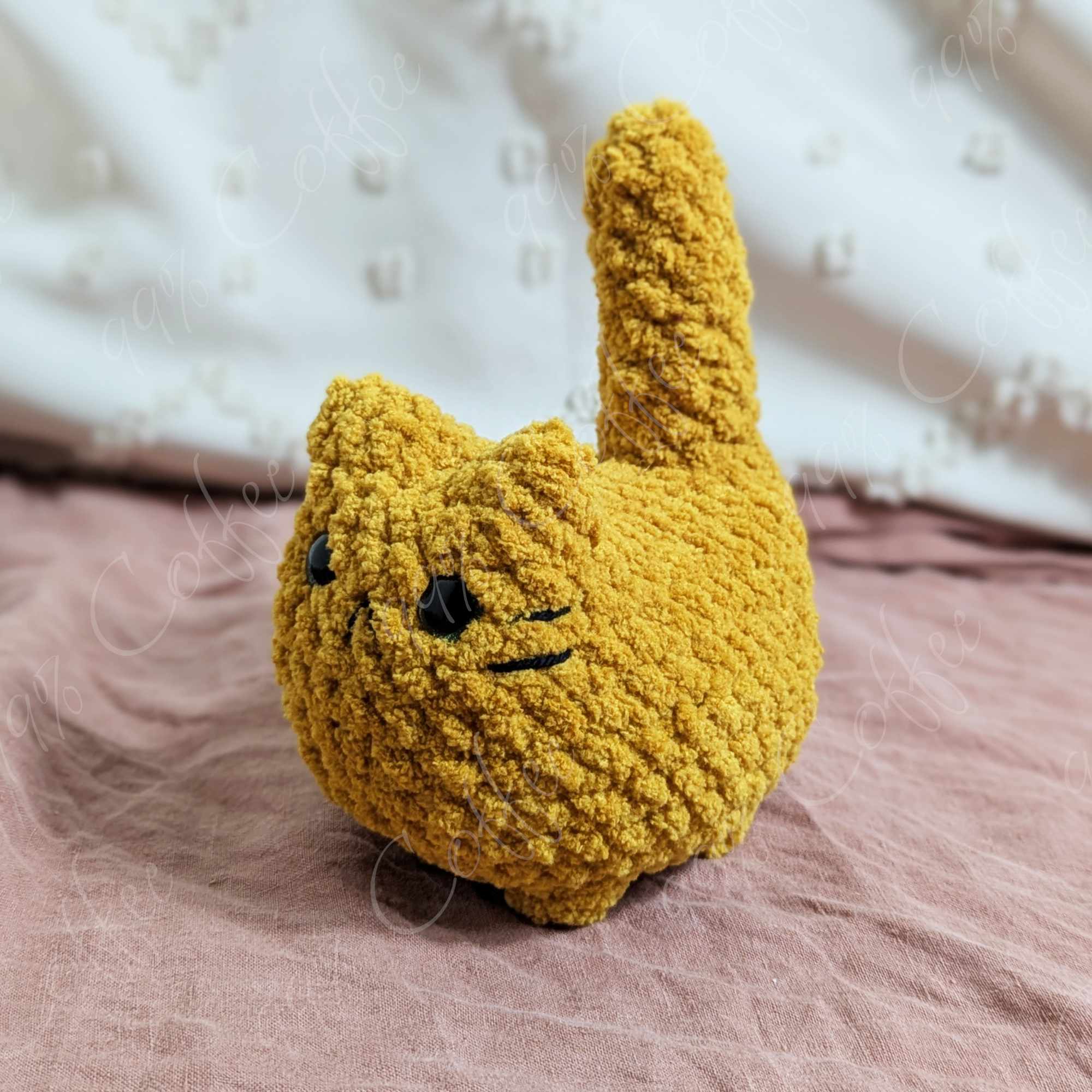 Customizable Loaf Cat Plushie, Solid - 99% Coffee