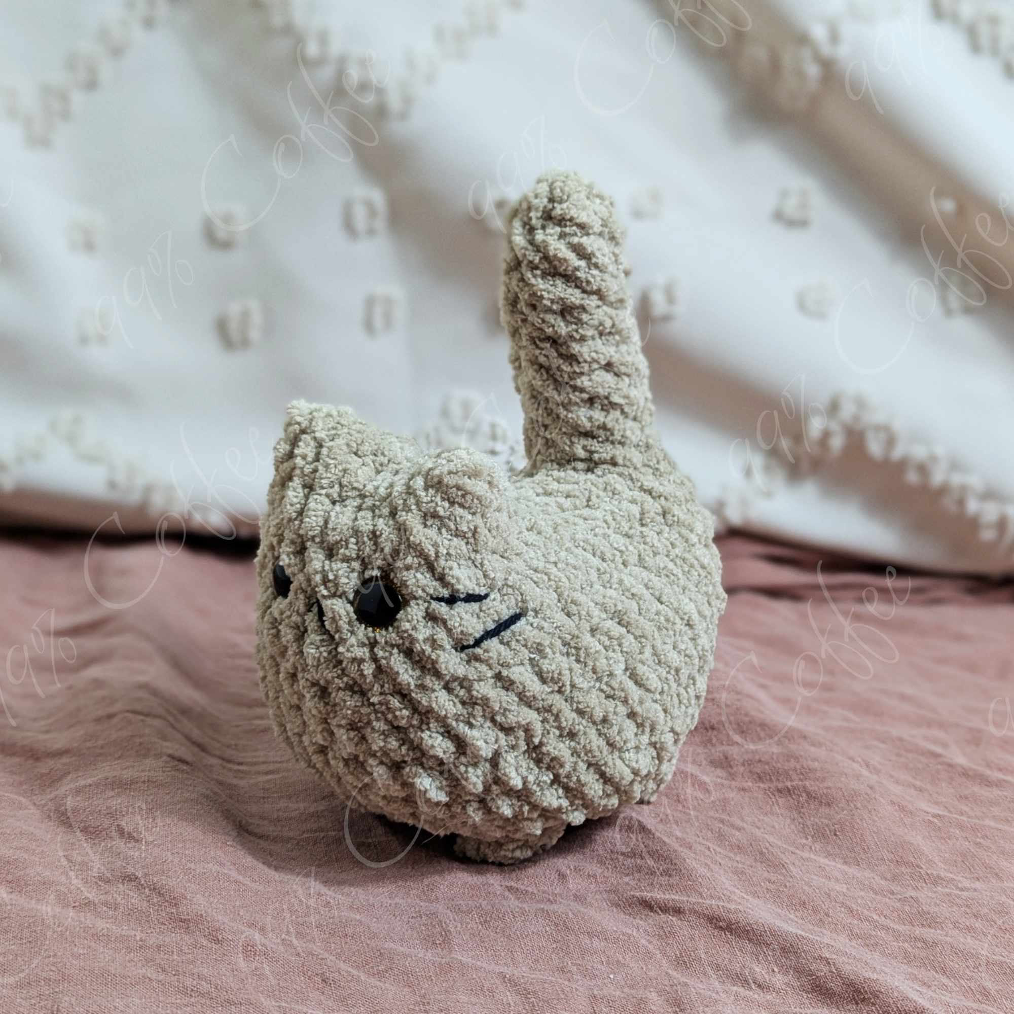 Customizable Loaf Cat Plushie, Solid - 99% Coffee