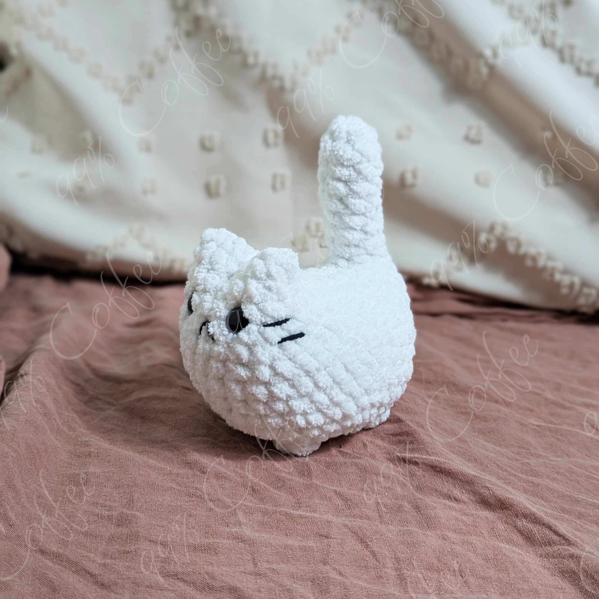 Customizable Loaf Cat Plushie, Solid - 99% Coffee