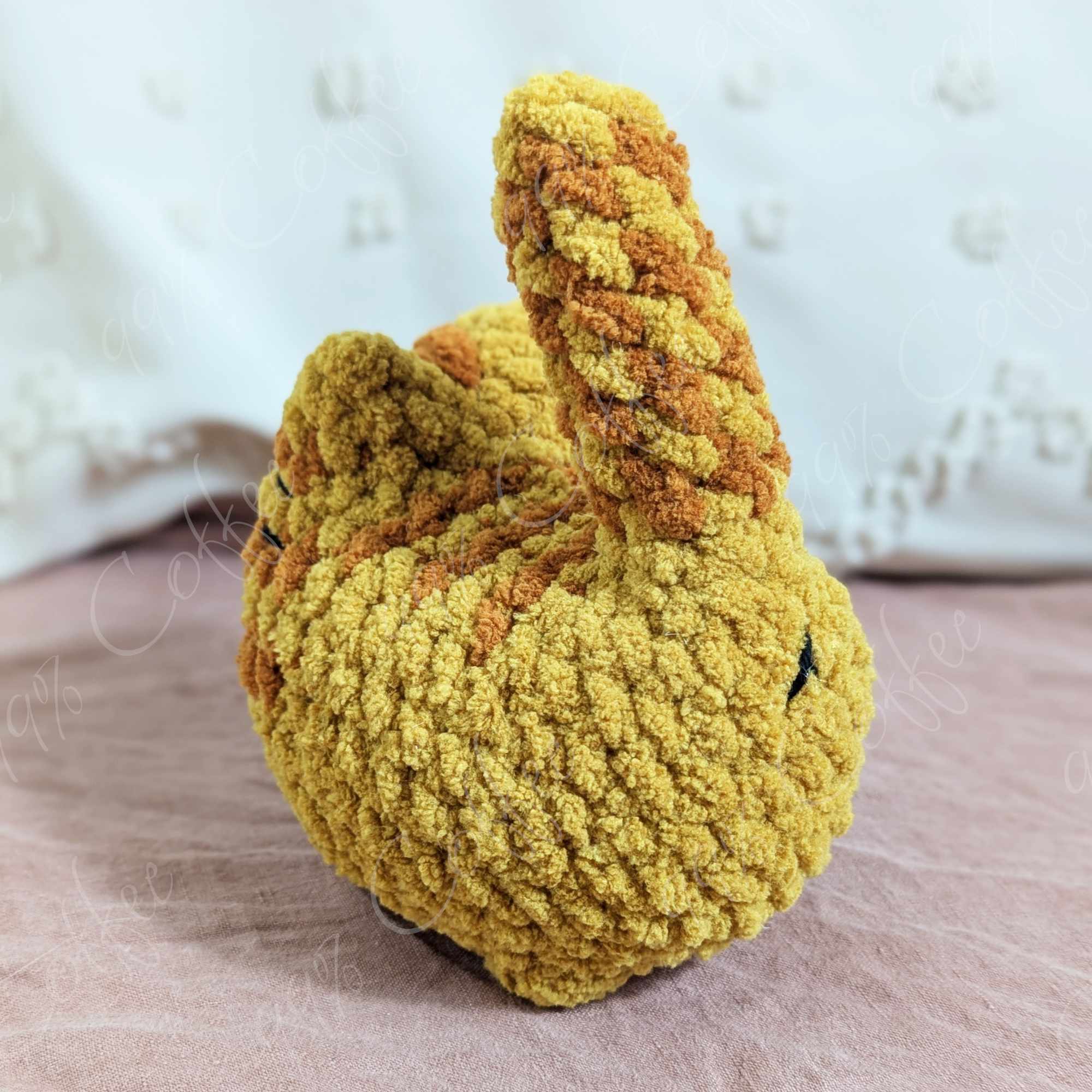 Customizable Loaf Cat Plushie, Tabby - 99% Coffee#color_orange