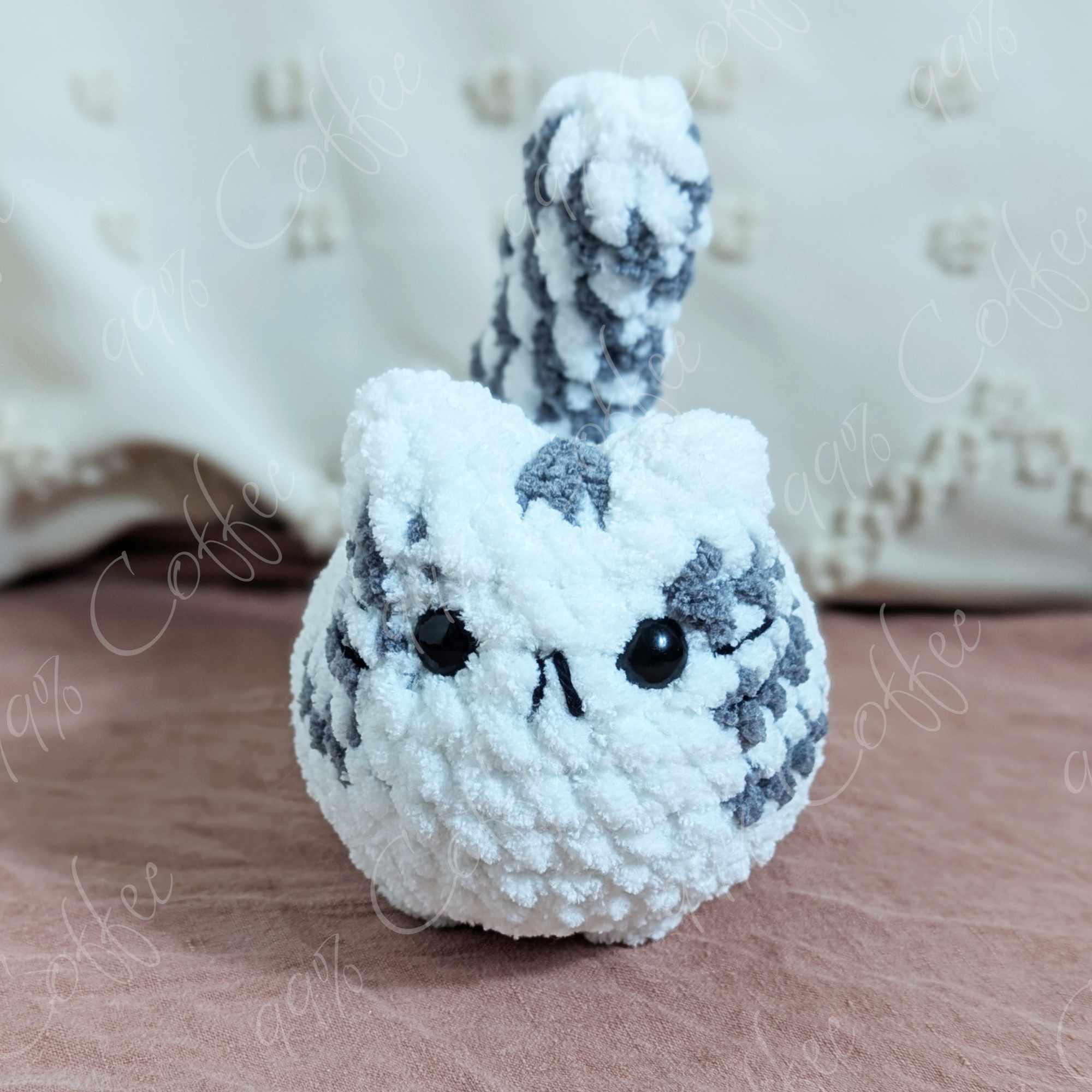 Customizable Loaf Cat Plushie, Tabby - 99% Coffee#color_white