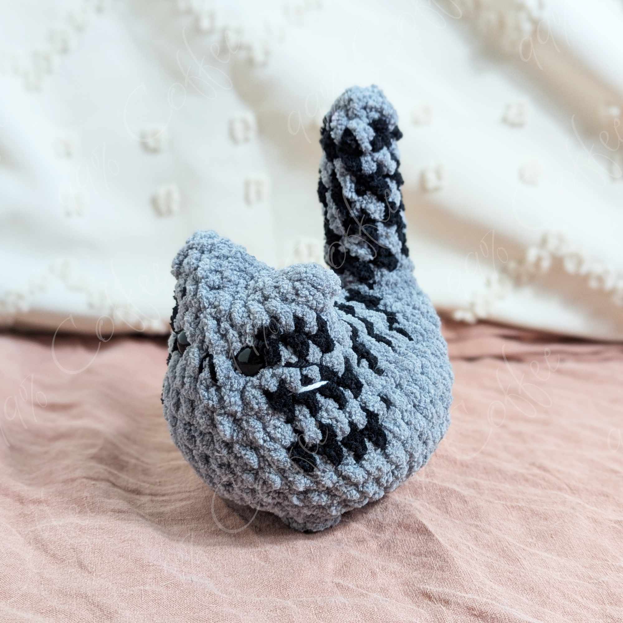 Customizable Loaf Cat Plushie, Tabby - 99% Coffee#color_gray
