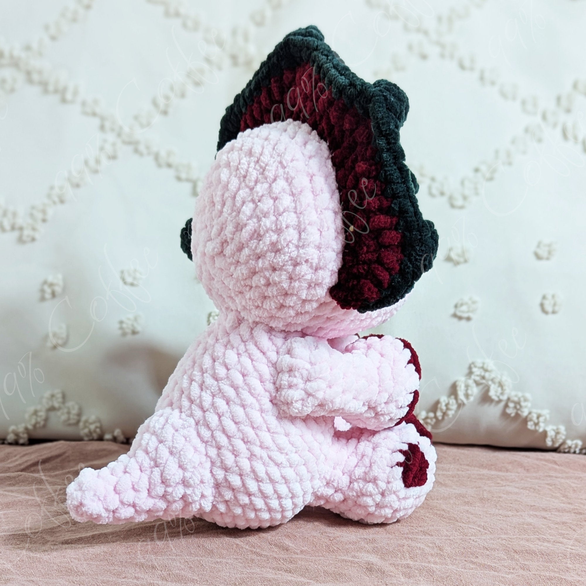 Strawberry Triceratops Stuffed Animal