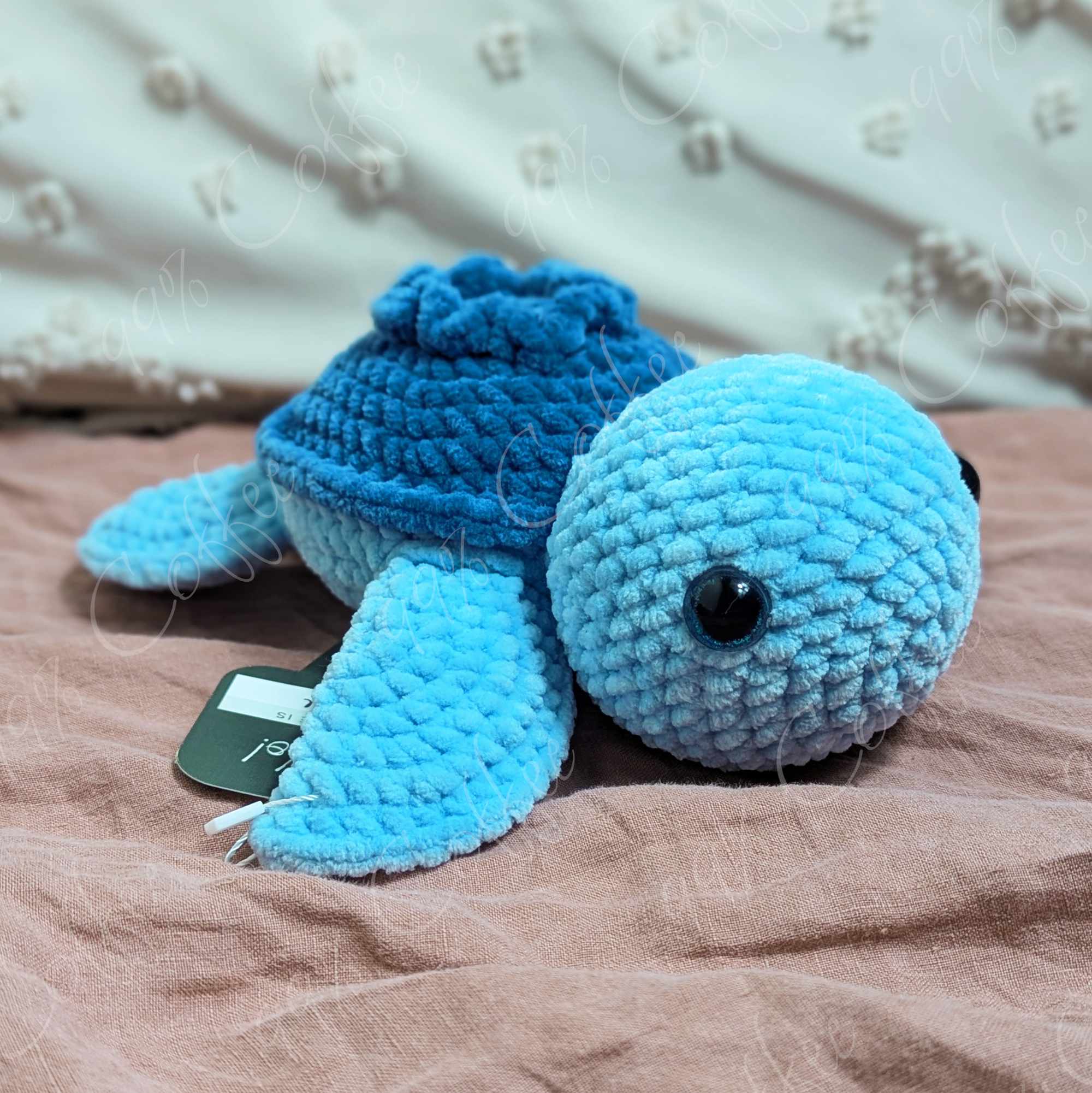 Blueberry Turtle Plushie - Cute Handmade Fruit Turtle Stuffed Animal - 99% Coffee - #color_blueberry