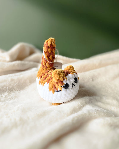 White-Belly Tabby Loaf Cat Plushie - 99% Coffee 