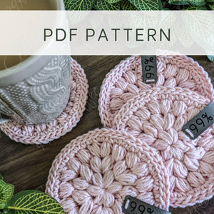 Crochet Pattern || Fancy Puff Coaster